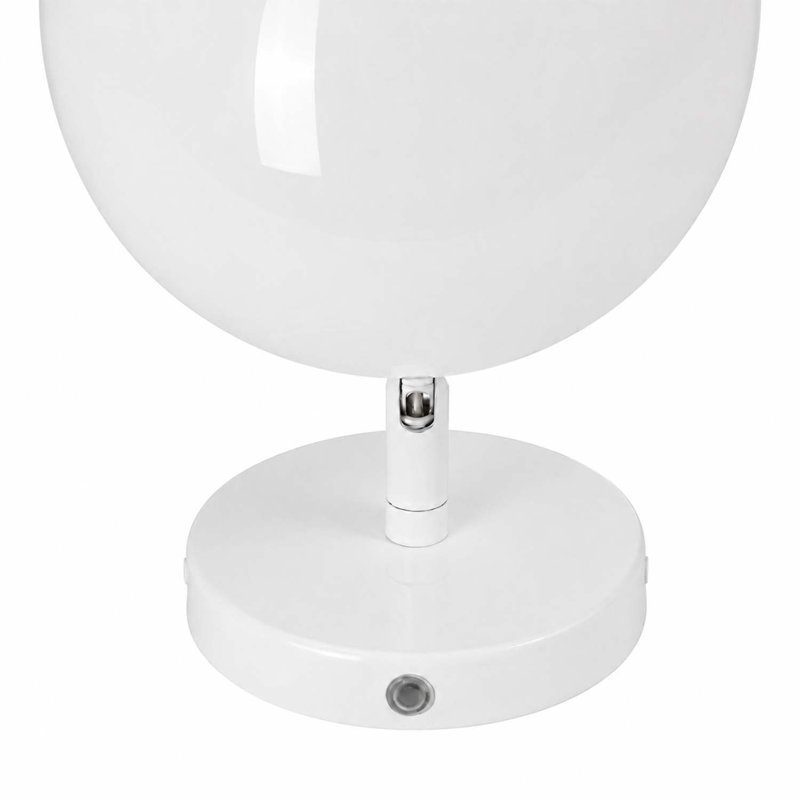 Applique murale Topsy à une lumière, Sans oreilles, Cloud White