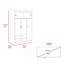 Armoire rectangulaire 2 tiroirs Kingswood