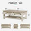 Table basse à quatre pieds avec rangement Caralyne