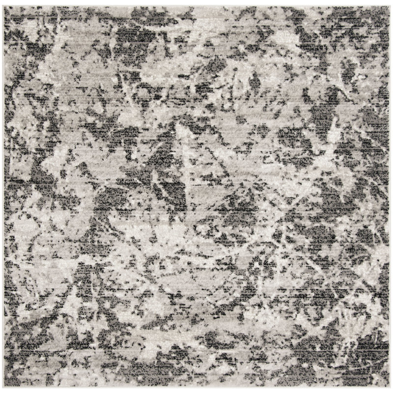 Skyler Performance Abstract Rug, Square 4'