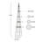 Mckayla 61 in. H x 13 in. W Iron Obelisk Trellis-1858884803