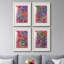 Vivid Stems I - ensemble de 4 peintures encadrées-1690148368-1690148374