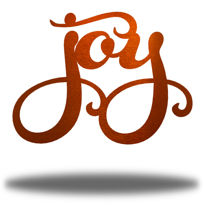 Décoration Erzhan Joy, Cuivre, H 22 po x l 30 po x P 0,01 po