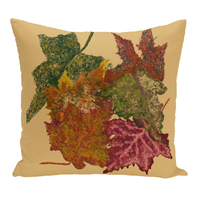 Floral Outdoor Reversible Throw Pillow