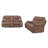 LUCIUS BROWN RECLINING SOFA