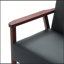Chaise d'appoint en cuir massif avec design antidérapant pour la maison et le bureau
