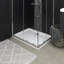 Jaimes Plastic Shower Tray - White-165479380-165479381