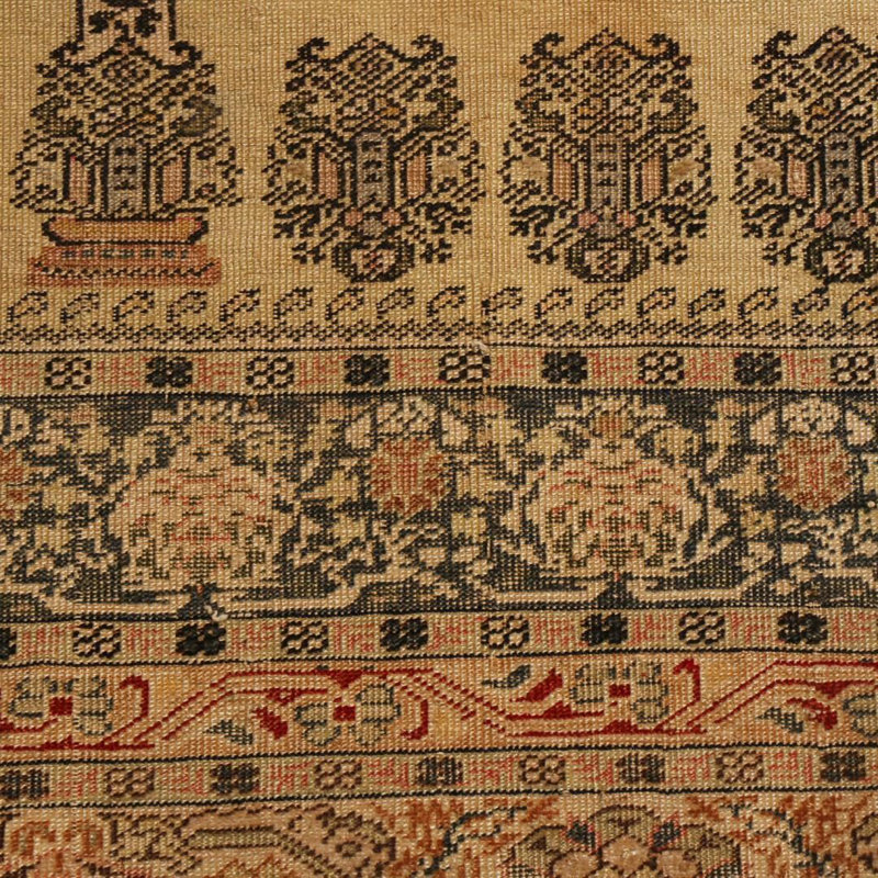 One-of-a-Kind 3'8" X 5'5" Hand Knotted Area Rug