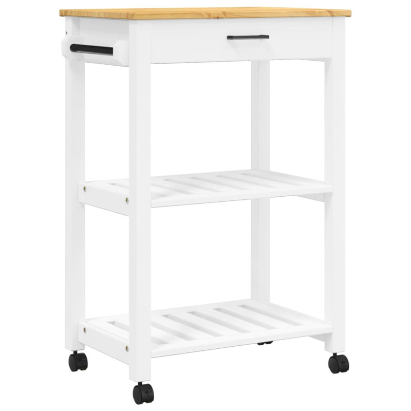 Kitchen Serving Cart, White