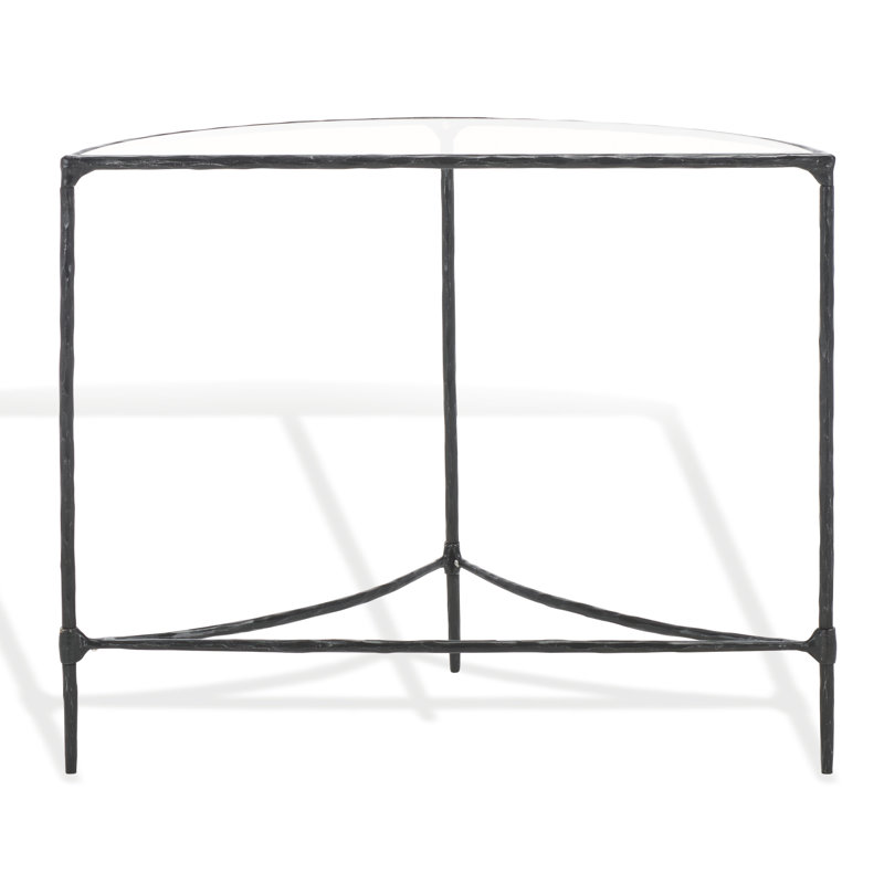 Isabellina Half Moon Console, Black