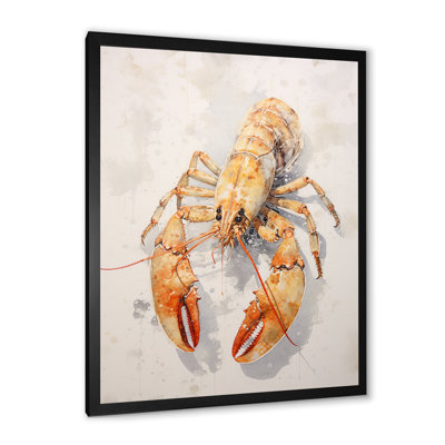 «Homard broutant I» sur toile
