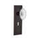 Mission Plate with Decorative Keyhole and Crystal Victorian Knob