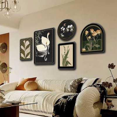 Ensemble d'art mural 5 pièces Mid-Century Modern