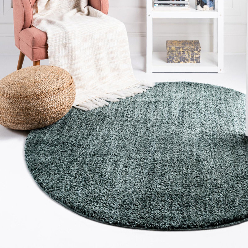 Ryerson Rosemary Green Area Rug, Round 10'