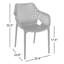 Chaise de salle à manger d'extérieur empilable Farrah-382686946