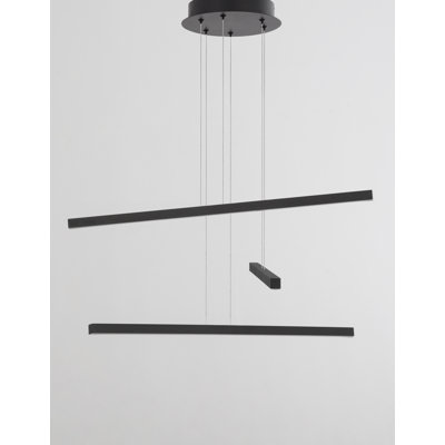 3 - Light Black LED Cluster Pendant