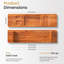 Plateau de rangement pour baignoire Luxury