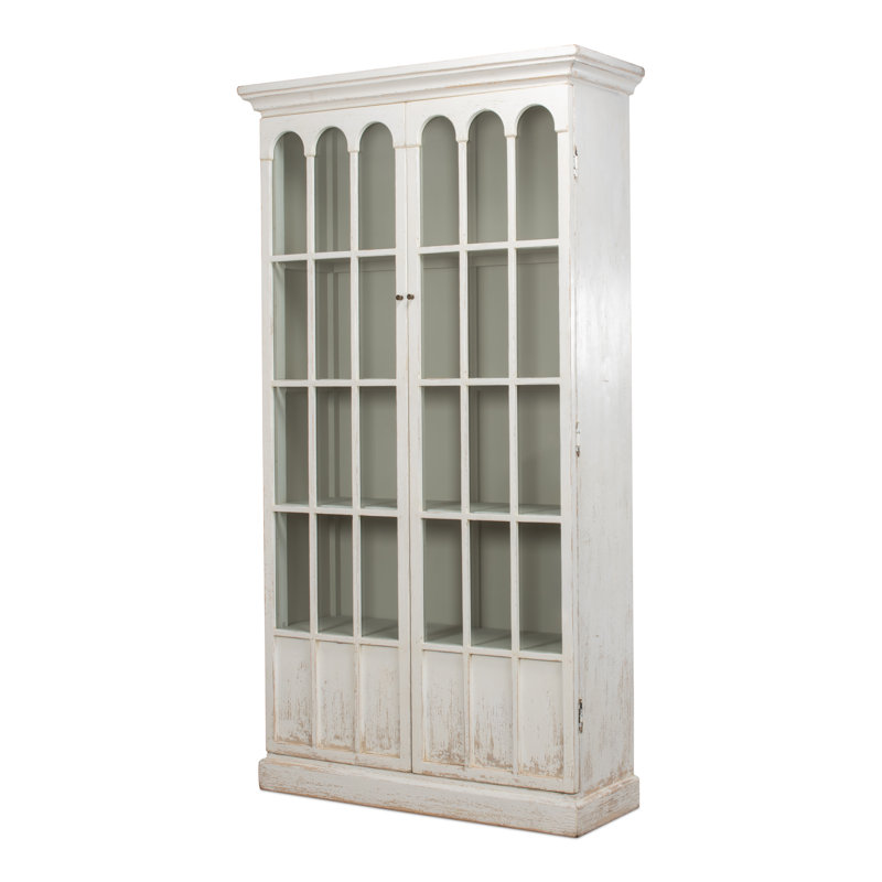 Glass Dining Cabinet, White