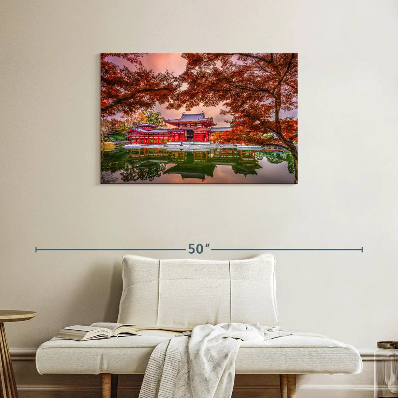 Adella Byodoin Temple, 24" H x 36" W