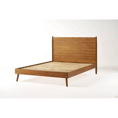 Solid Wood Platform Bed (Full Bed)