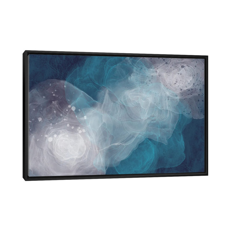 Alcohol Ink XV by Melanie Viola - Painting on Canvas, Black Framed, 101.6 cm H x 66.04 cm W