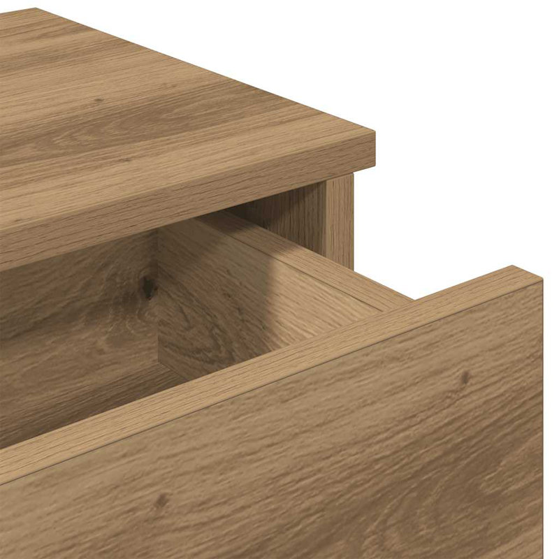 113-9 Wall Mounted Shelf, Artisan oak, 17cm H x 80cm W x 31cm D