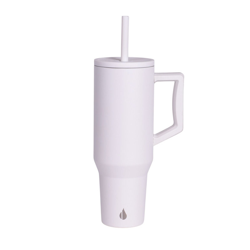 Gobelet de voyage en acier inoxydable 40 oz Elemental, Blanc
