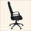 Chaise de bureau, hauteur réglable, pivotante, ergonomique, accoudoirs, bureau d'ordinateur, travail, tissu noir, métal noir, contemporain, moderne-876714432-876714434