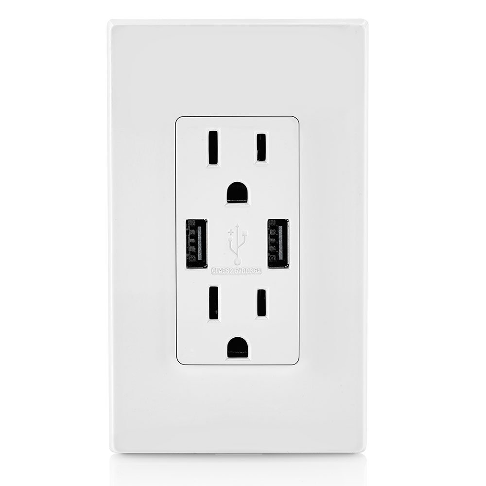 Leviton 15Amp Standard Tamper Resistant Decorator Outlet Wayfair Canada
