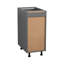 Armoire 12 po avec porte simple et tiroir simple gris-95325151-95325143