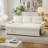 81-Inch Corduroy Sofa Bed, 2-In-1 Foldable Sofa Bed With Storage Space.-2086348504