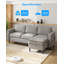 Canapé modulaire en L avec rangement-480333308