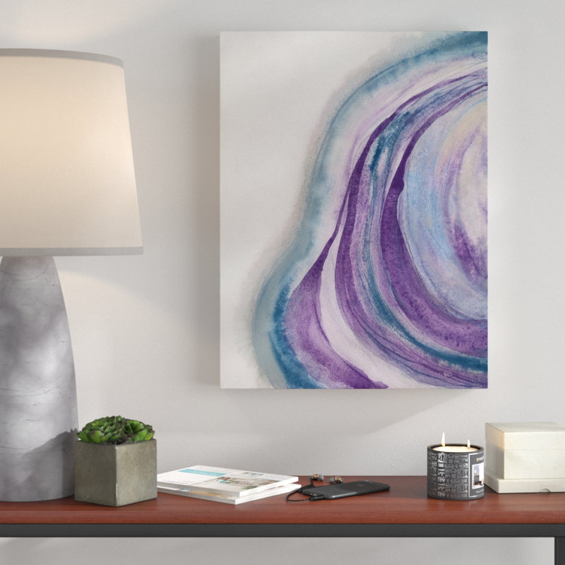 Watercolor Geode II by Chris Paschke - Print on Canvas, 32" H x 24" W x 2" D