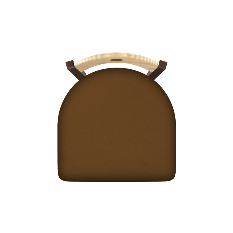 Tabouret pivotant Voltaire, 25, Bronze, Siège Canter Thatch / finition érable naturel