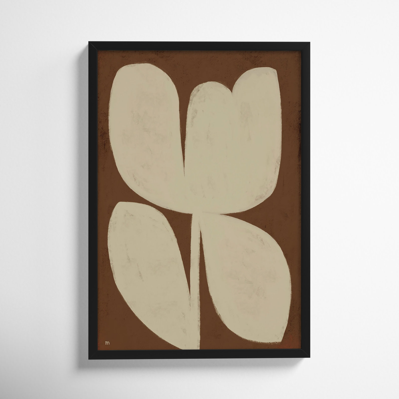 Flower 1 Print, Black Framed, 25" H x 17.5" W