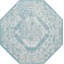 Tapis intérieur / extérieur en polypropylène tissé à la machine oriental bleu / gris-2119747535