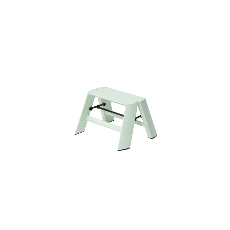 Escabeau léger pliant en aluminium à 1 marche lucano, Vert menthe