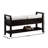 Shoe Bench With Beige Upholstered Seat And Storage In Cushioned