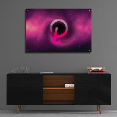 Orren Ellis «Cosmic Crypto Polkadot» par Epic Portfolio, art mural en verre acrylique, ACR-13223