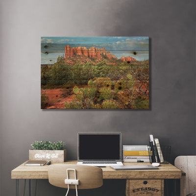 " Coffee Pot Rock Near Sedona, Arizona " Graphic Art Print