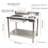 DENFER Stainless Steel 39.37'' L x 25.19'' W x 37.4'' H Work Table
