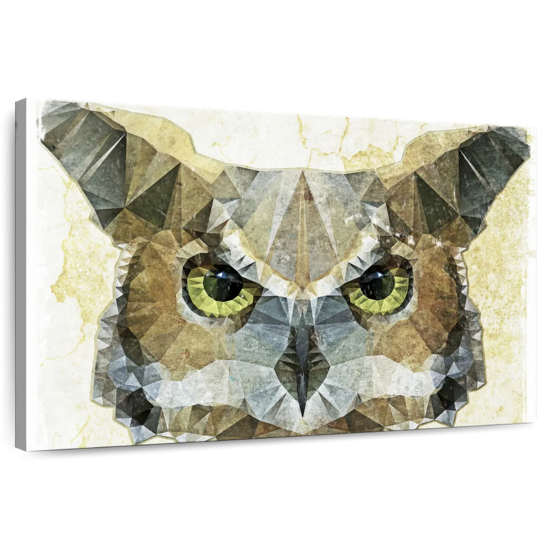 Brampt Abstract Owl, 30" H x 45" W
