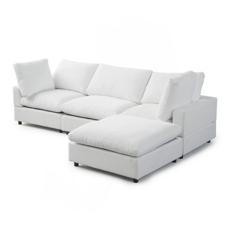 Canapé modulaire en lin lavable Sky Cloud