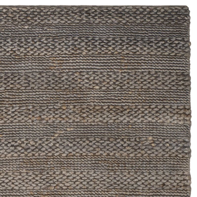 Concord Natural Fiber Hand Woven Jute/Cotton Striped Rug in Beige, Rectangle 10' x 14'