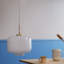 1 - Light Brown/White Schoolhouse Pendant
