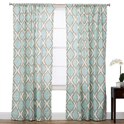 Cotton Semi Sheer Curtain Single Panel