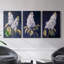 Floral Study Series LX III - Ensemble de toiles tendues avec châssis Premium - Prêt à être accroché-159332273