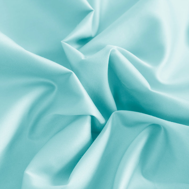 Taie décorative 100% coton , Grand lit, Turquoise