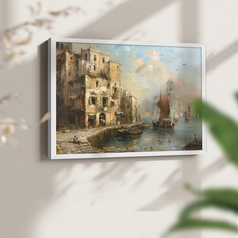 Paysage, série CLCLIX, impression encadrée, réarmable, H 8 po x l 10 po, Blanc
