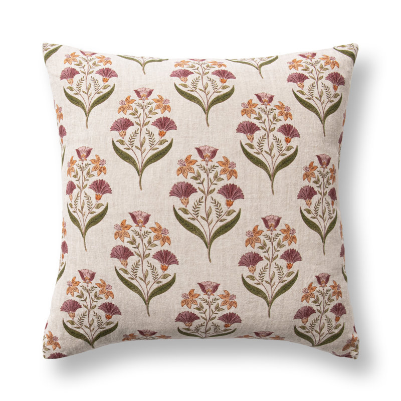 Bluffs Linen Square Pillow Cover & Insert